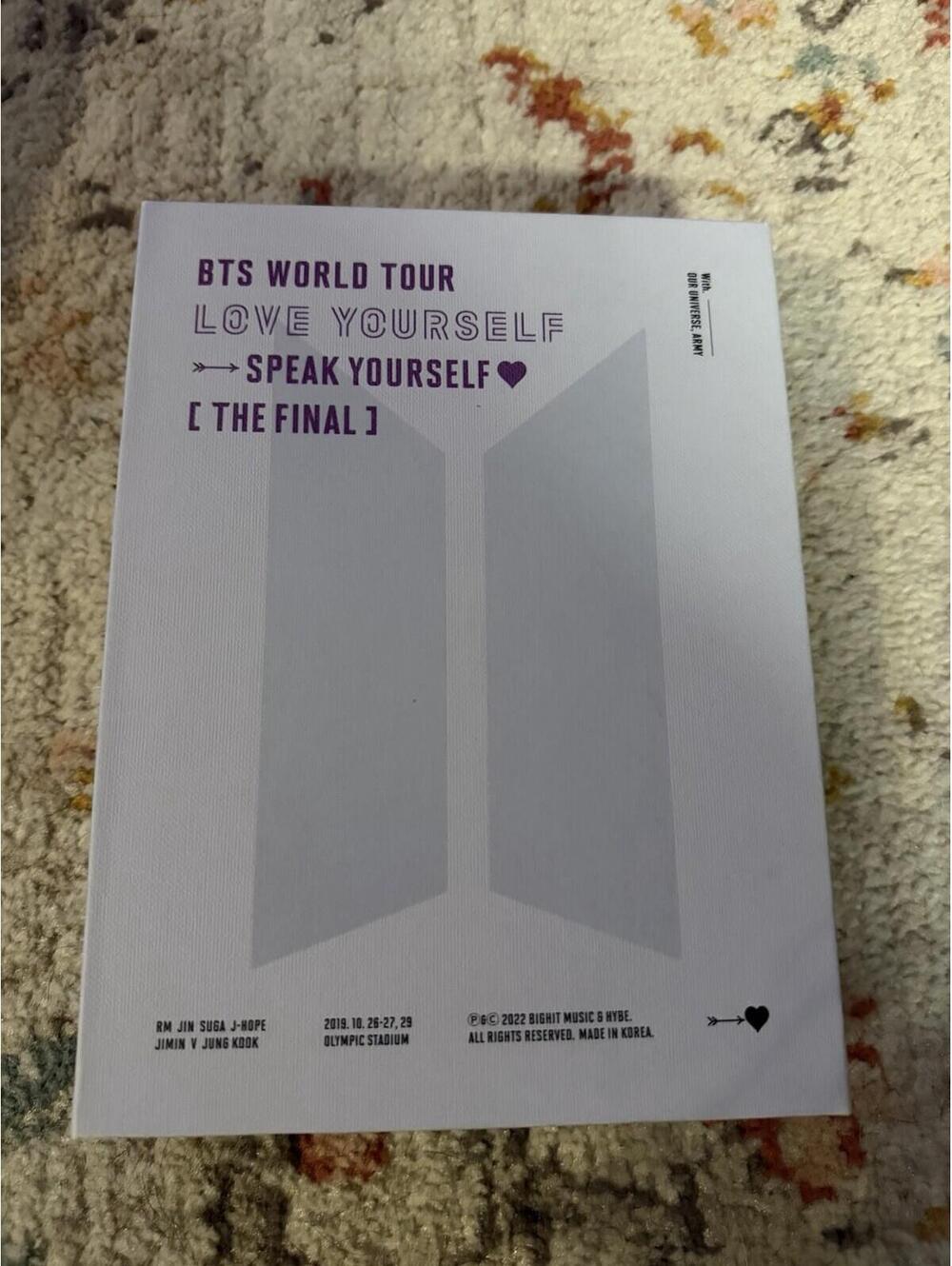 BTS World Tour 'Love Yourself Speak Yourself' The Final 3 Disc DVD Photos +Book